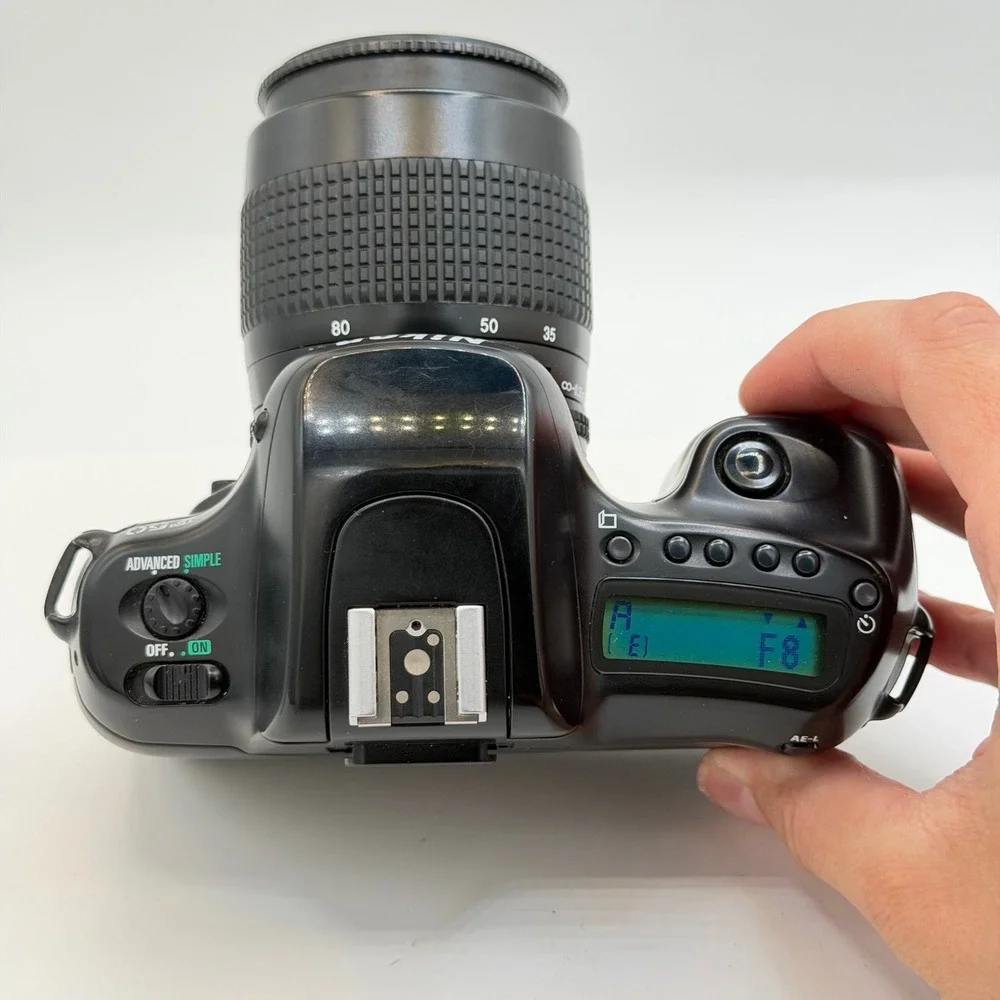 Nikon F50 35mm SLR Film Camera with AF Nikkor 35-80mm f/4-5.6D Lens Black